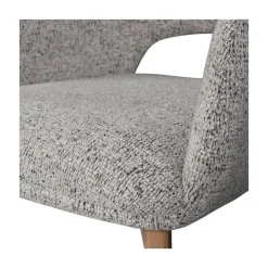 Murat Eetkamerstoel Naturel Met Houten Poot Naturel