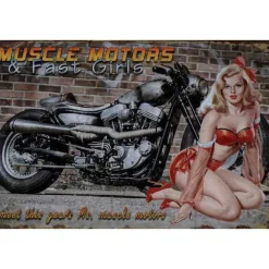 Muscle Motors - metalen bord