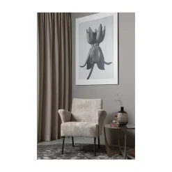 Muse Fauteuil Grof Geweven Stof Naturel