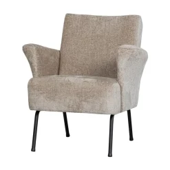 Muse Fauteuil Grof Geweven Stof Naturel