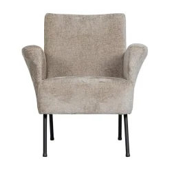 Muse Fauteuil Grof Geweven Stof Naturel