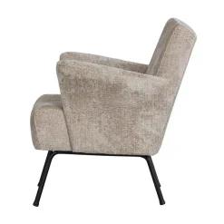 Muse Fauteuil Grof Geweven Stof Naturel