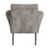 Muse Fauteuil Grof Geweven Stof Taupe