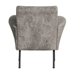 Muse Fauteuil Grof Geweven Stof Taupe