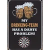 My Drinking team - metalen bord