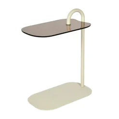 Mylon Bijzettafel Glas zand 48cm