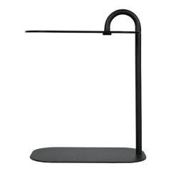 Mylon Bijzettafel Glas zwart 48cm