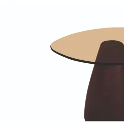 Mylon Salontafel glas Burgundy 50cm