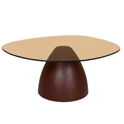 Mylon Salontafel glas Burgundy 86cm