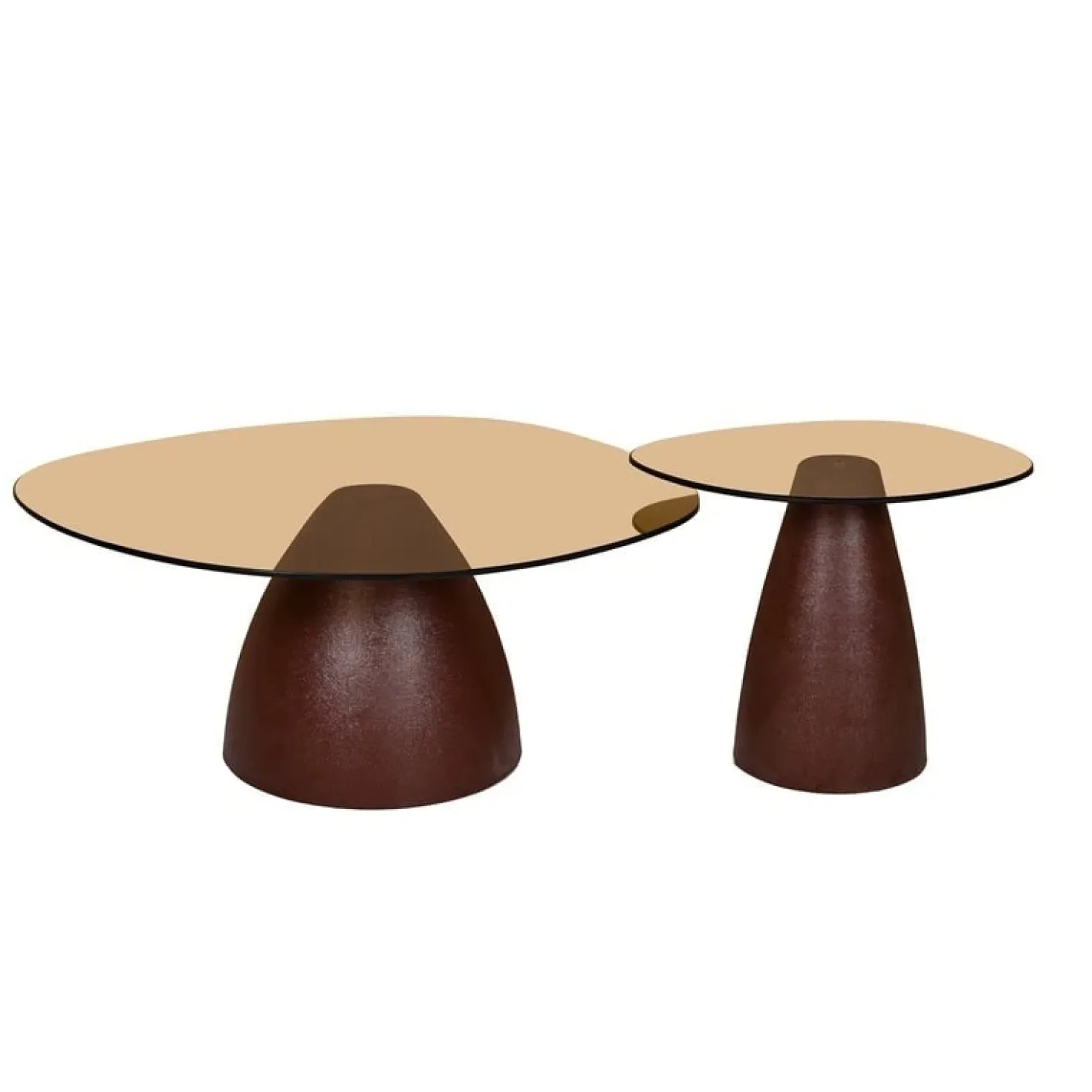 Mylon Salontafel glas Burgundy 86cm