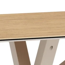Myrthe Eettafel Keramiek met beige poot 200 cm