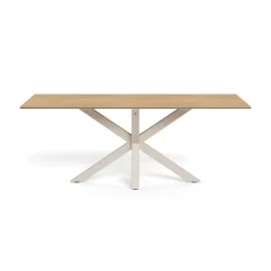 Myrthe Eettafel Keramiek met beige poot 200 cm