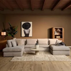 MySofa Alex U-Bank Greige stof
