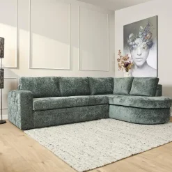 MySofa Alta Groen 2,5 zits + Divan Rechts