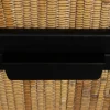 Nachtkastje Yasu Rotan Zwart 45cm