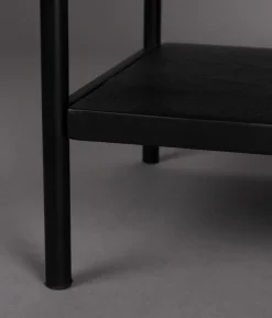 Nachtkastje Yasu Rotan Zwart 45cm