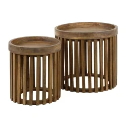 Namra bijzettafel set van 2 mangohout