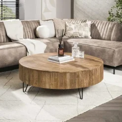 Namra Salontafel rond Mangohout Ø120cm