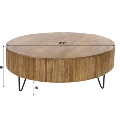 Namra Salontafel rond Mangohout Ø120cm