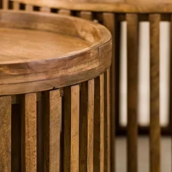 Namra salontafel set van 2 mangohout zandkleur