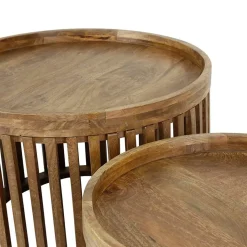 Namra salontafel set van 2 mangohout zandkleur