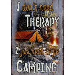 Need to go Camping - metalen bord