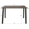 Nela Bartafel Bruin acaciahout 147cm