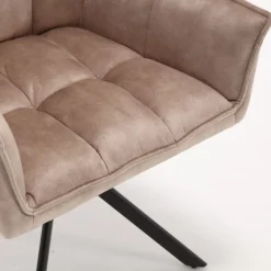 Nelly eetkamerstoel velvet beige