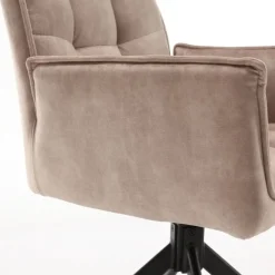 Nelly eetkamerstoel velvet beige