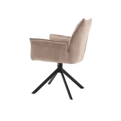 Nelly eetkamerstoel velvet beige