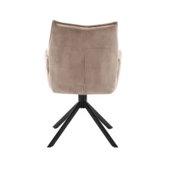 Nelly eetkamerstoel velvet beige