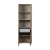 New Gravure Hoge kast met lade eiken naturel 60 cm
