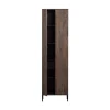 New Gravure Hoge kast met lade essen fineer espresso 60 cm