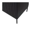 New Gravure Hoge kast met lade grenen zwart 60 cm