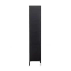 New Gravure Hoge kast met lade grenen zwart 60 cm
