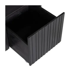 New Gravure Kistbank grenen zwart 88 cm