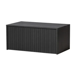 New Gravure Kistbank grenen zwart 88 cm