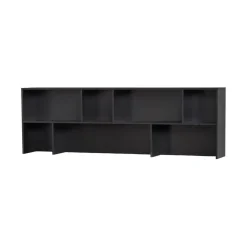 New Gravure Opzetkast grenen zwart 200 cm