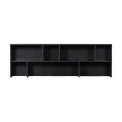 New Gravure Opzetkast grenen zwart 200 cm