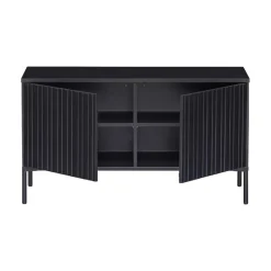 New Gravure Tv meubel grenen zwart 100 cm