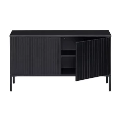 New Gravure Tv meubel grenen zwart 100 cm
