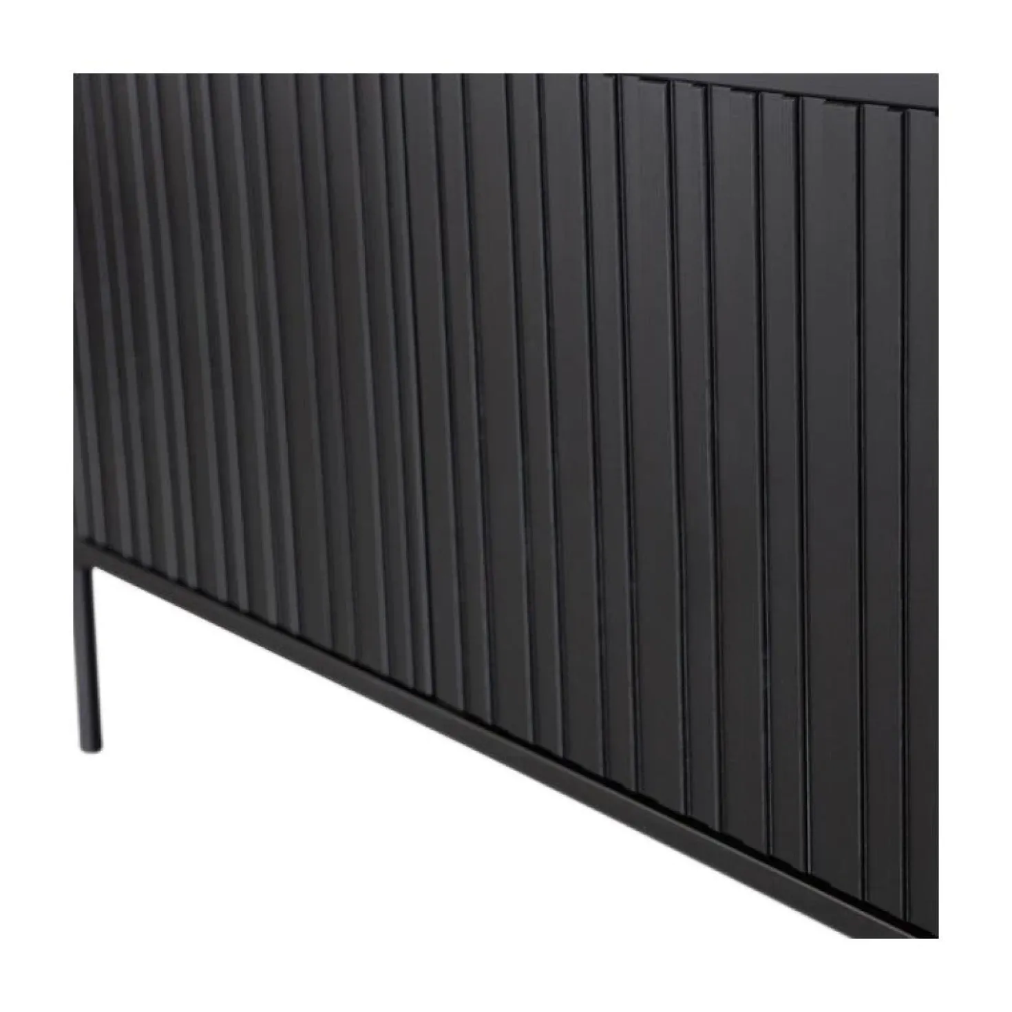 New Gravure Tv meubel grenen zwart 150 cm