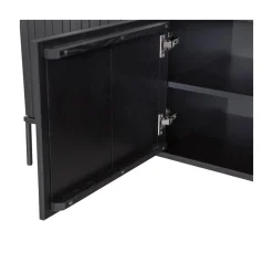 New Gravure Tv meubel grenen zwart 150 cm