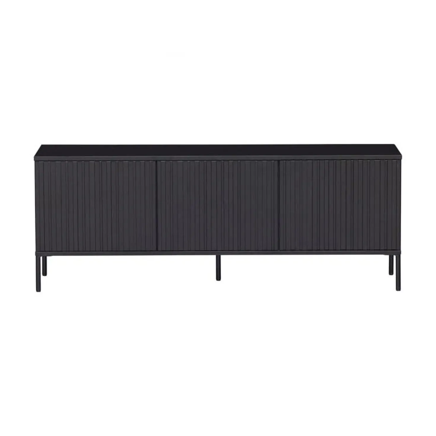 New Gravure Tv meubel grenen zwart 150 cm