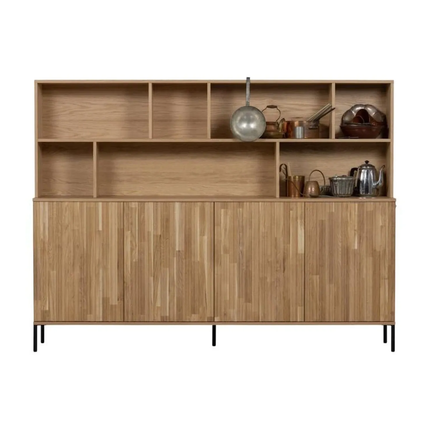 New Gravure Wandkast eiken naturel 200 cm