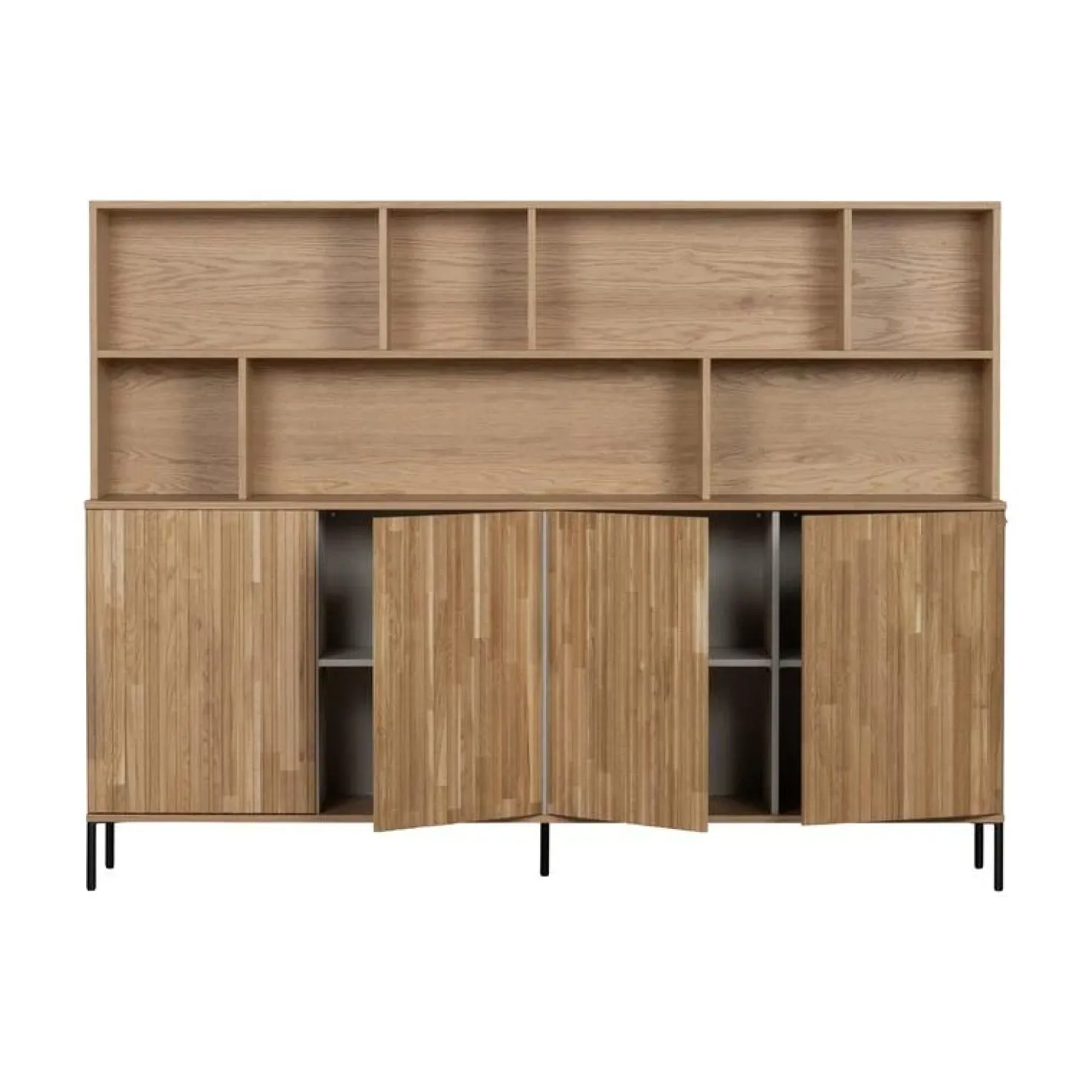 New Gravure Wandkast eiken naturel 200 cm