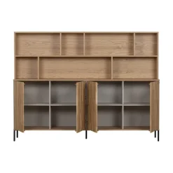New Gravure Wandkast eiken naturel 200 cm