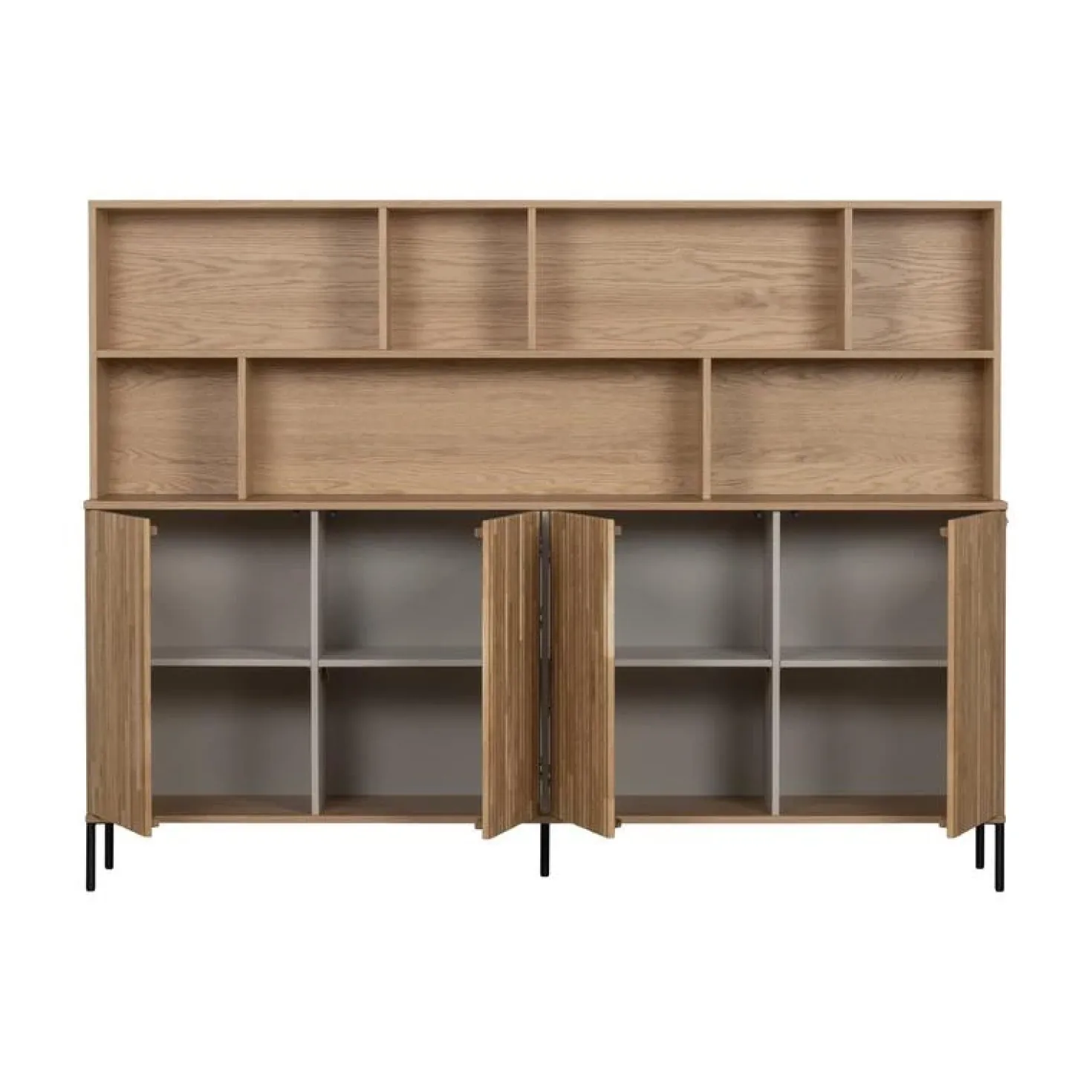 New Gravure Wandkast eiken naturel 200 cm