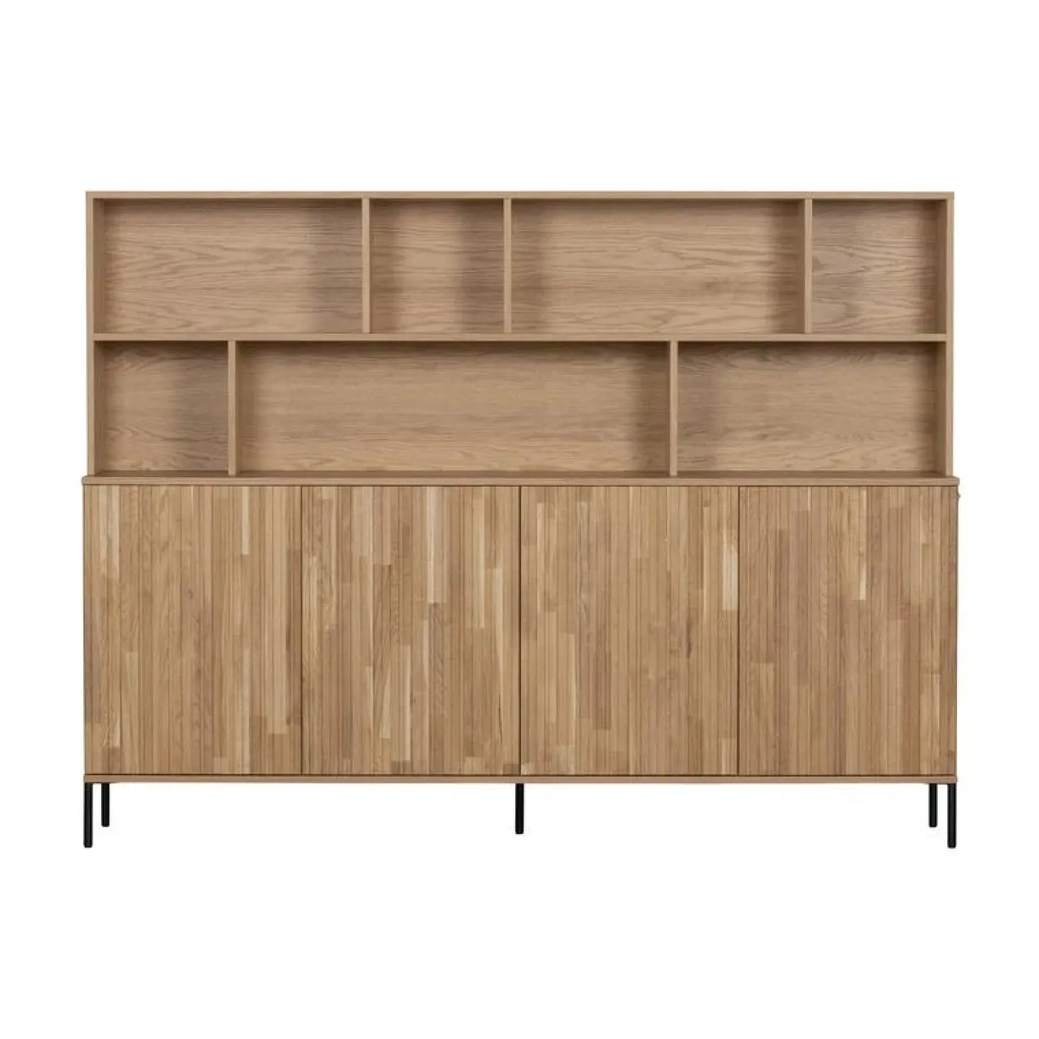 New Gravure Wandkast eiken naturel 200 cm