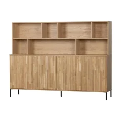 New Gravure Wandkast eiken naturel 200 cm